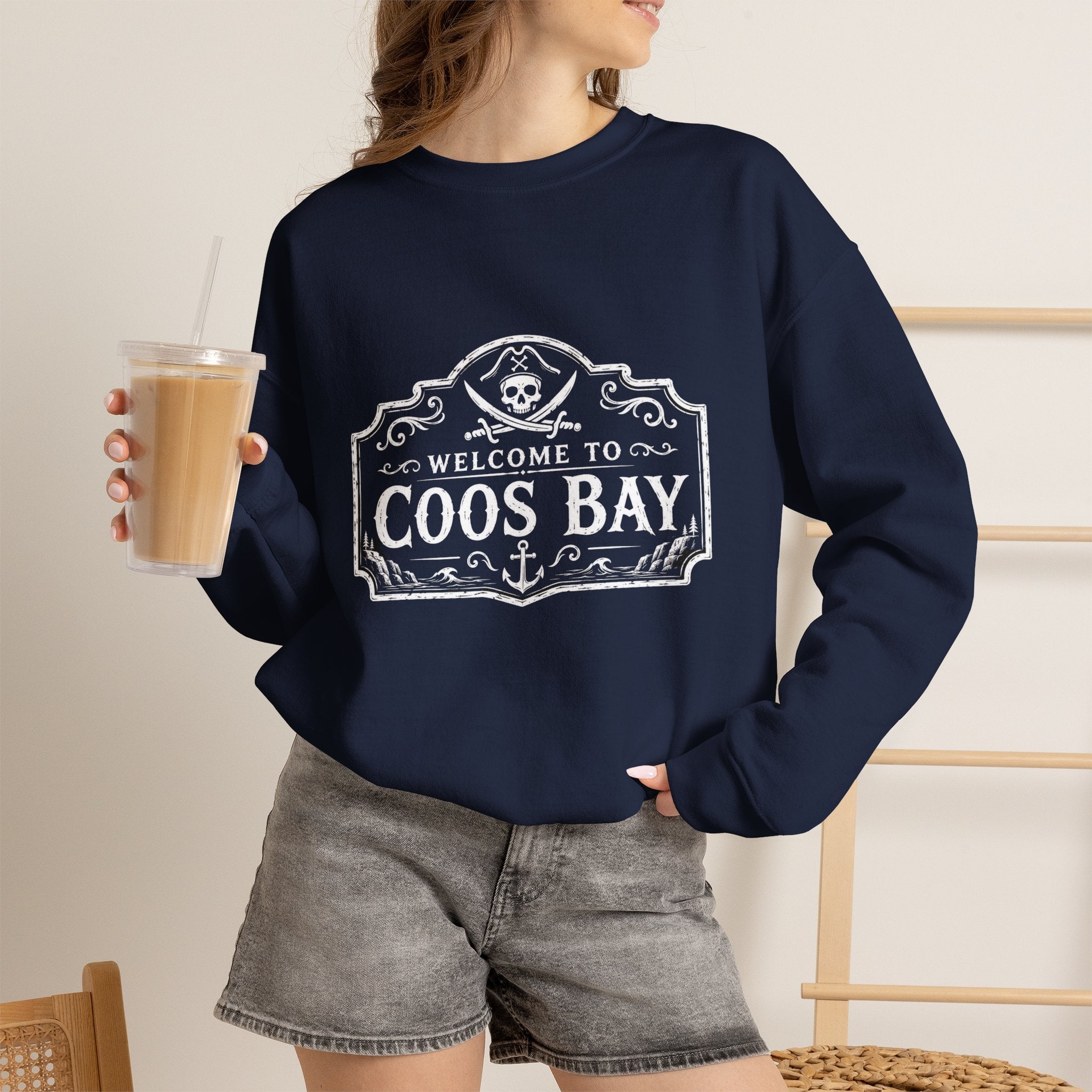 Coos Bay Sweatshirt – 'Welcome to Coos Bay' Unisex