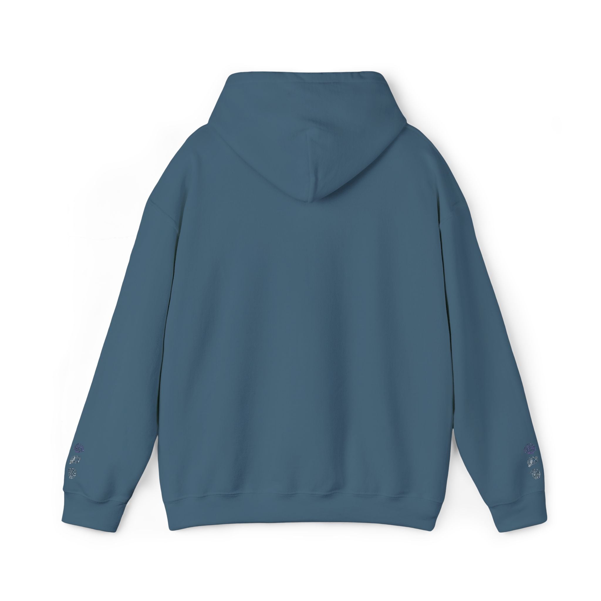 Minimal Floral Hoodie - Vertical Cherry Blossom Design with 'Be Kind' Text