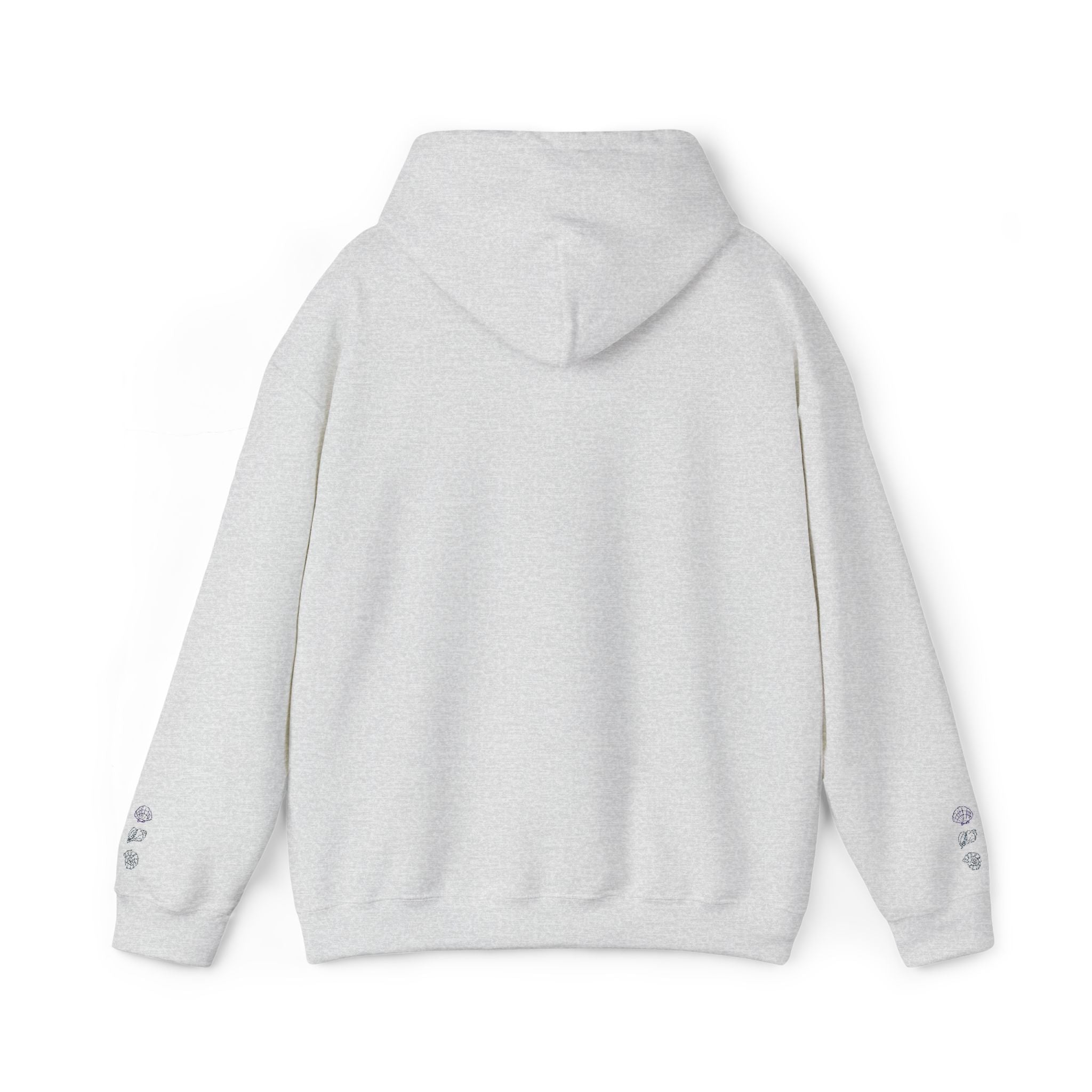 Minimal Floral Hoodie - Vertical Cherry Blossom Design with 'Be Kind' Text