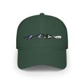 Whale Tail Embroidered Baseball Cap — Minimal Coastal Dad Hat