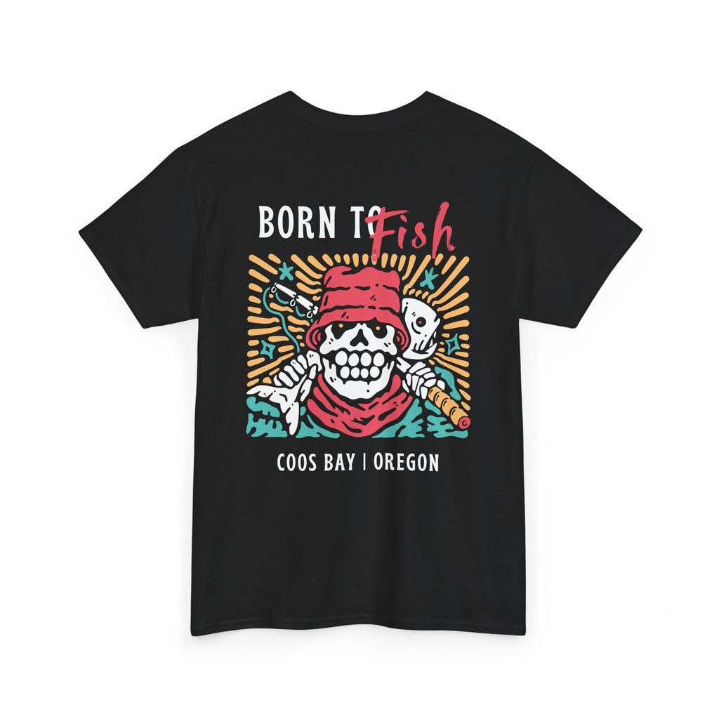 Born to Fish Graphic Tee — Retro Beach Surf T-Shirt