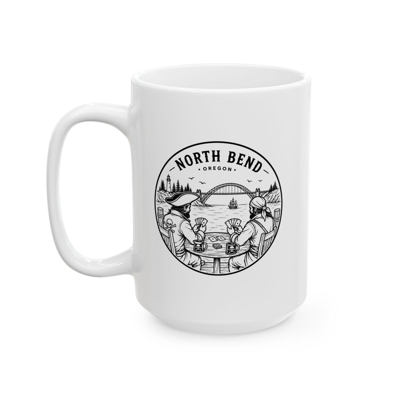 North Bend Poker Pirates Ceramic Mug –  (15oz)
