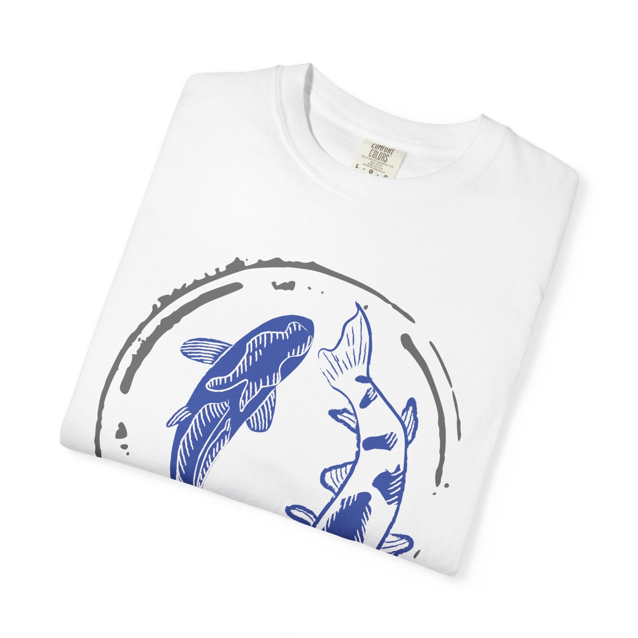 Coos Bay Koi Circle T-Shirt — Oregon Coastal Fish Graphic