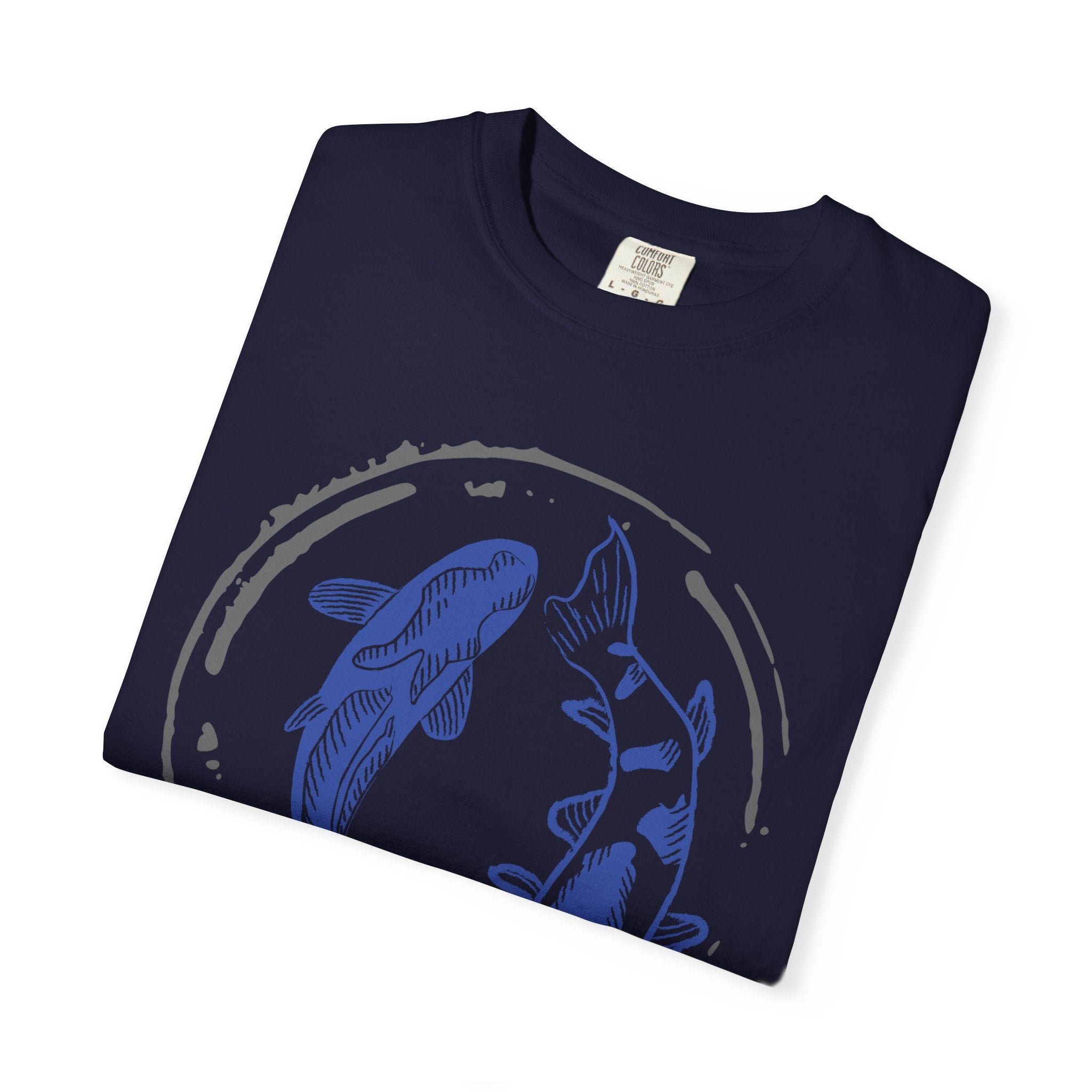Coos Bay Koi Circle T-Shirt — Oregon Coastal Fish Graphic