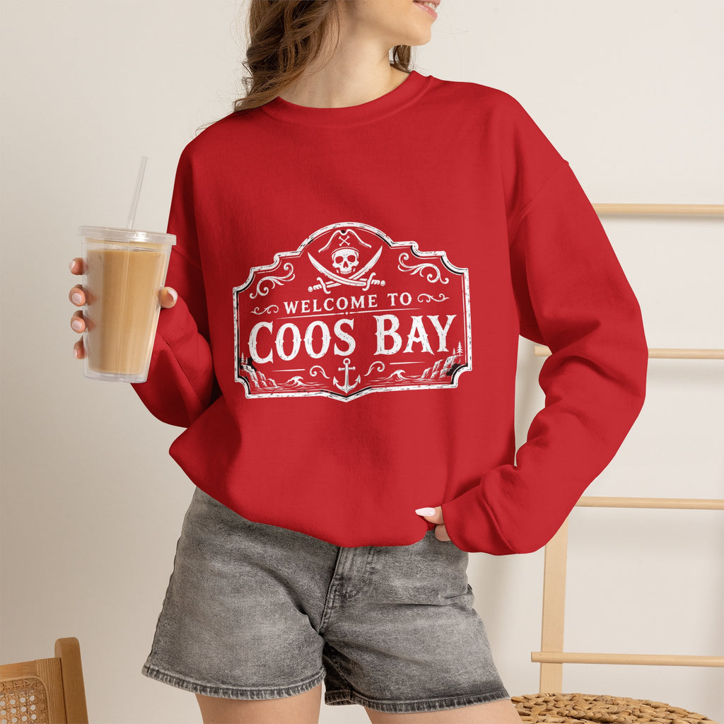 Coos Bay Sweatshirt – 'Welcome to Coos Bay' Unisex