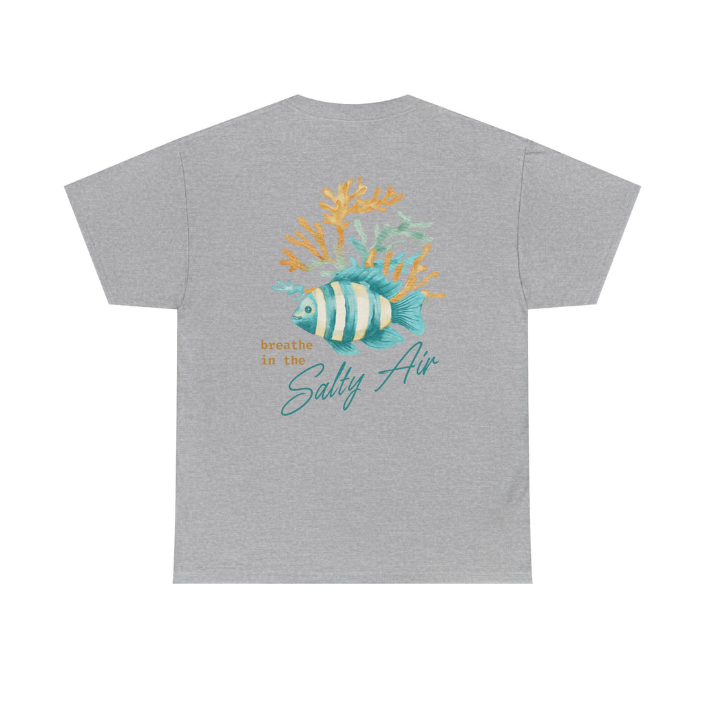 Beach Fish T-Shirt — "Breathe in the Salty Air" Nautical Tee