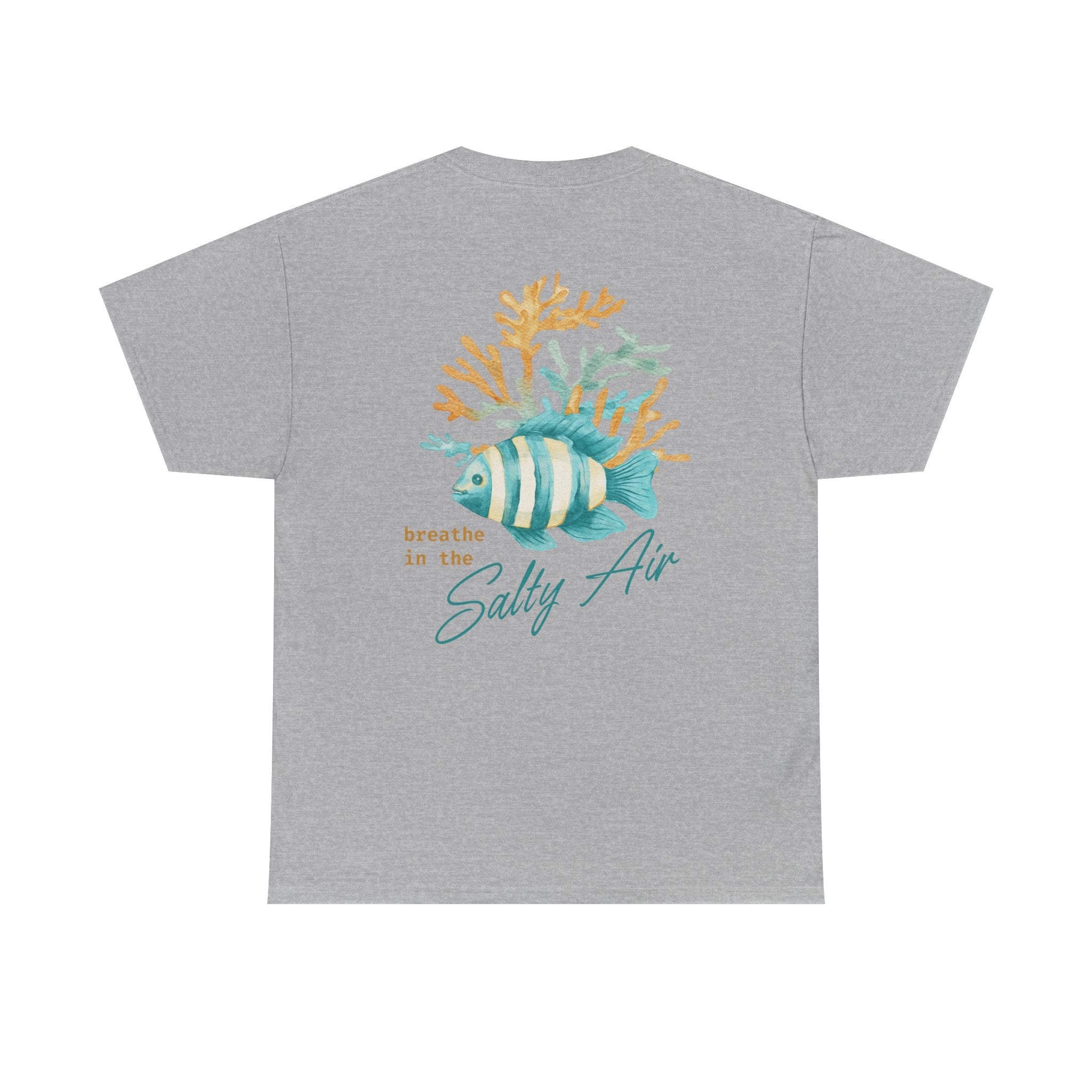 Beach Fish T-Shirt — "Breathe in the Salty Air" Nautical Tee