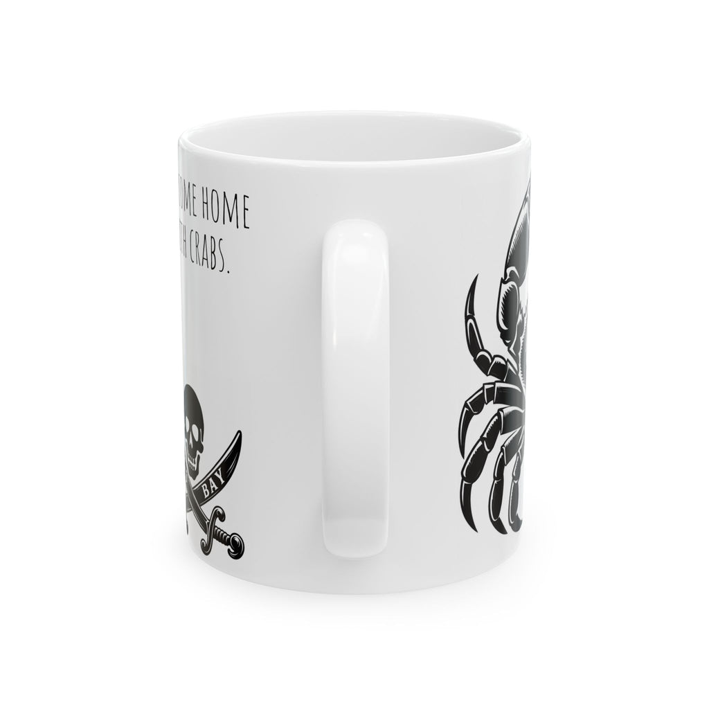 Crab & Skull Coos Bay Mug — I come home with crabs  (11oz/15oz)