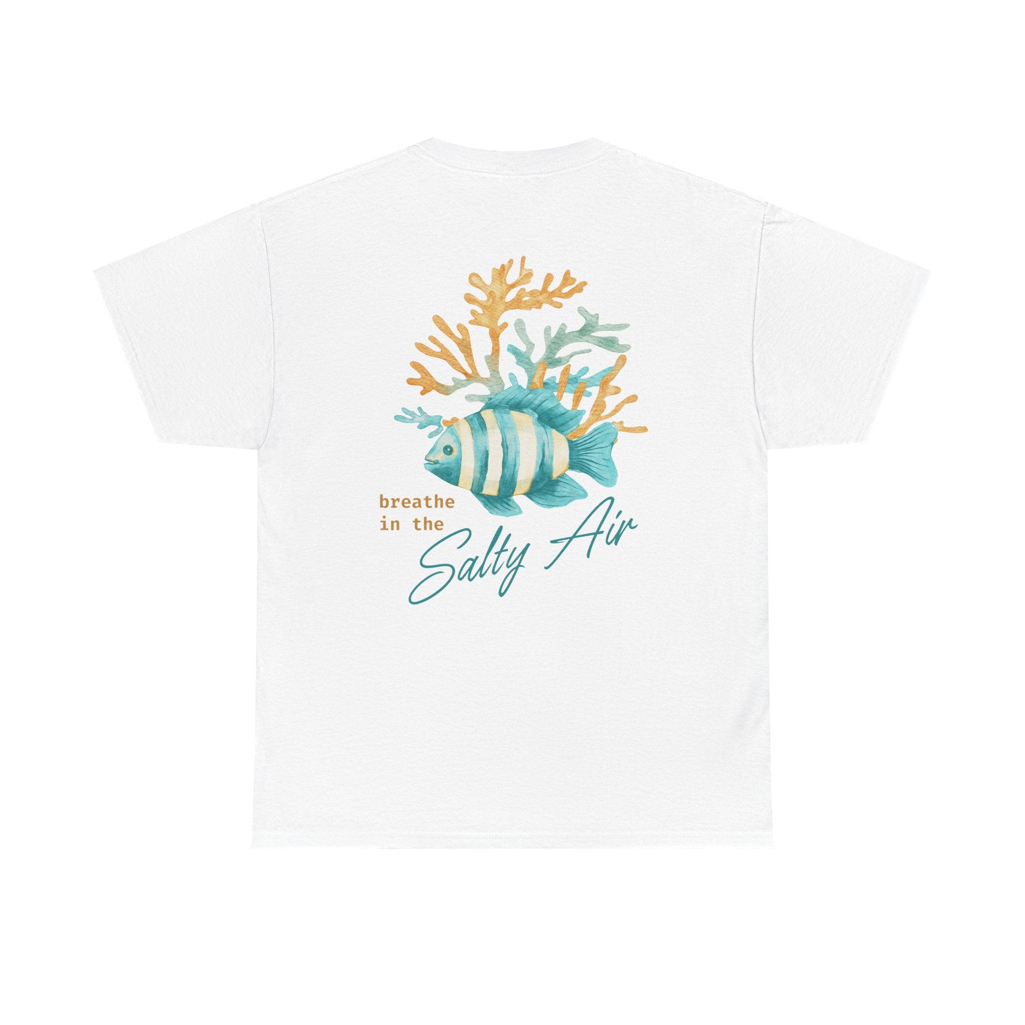 Beach Fish T-Shirt — "Breathe in the Salty Air" Nautical Tee