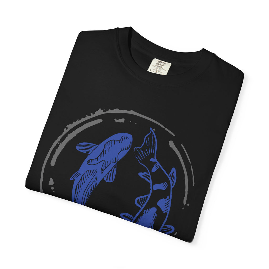 Coos Bay Koi Circle T-Shirt — Oregon Coastal Fish Graphic