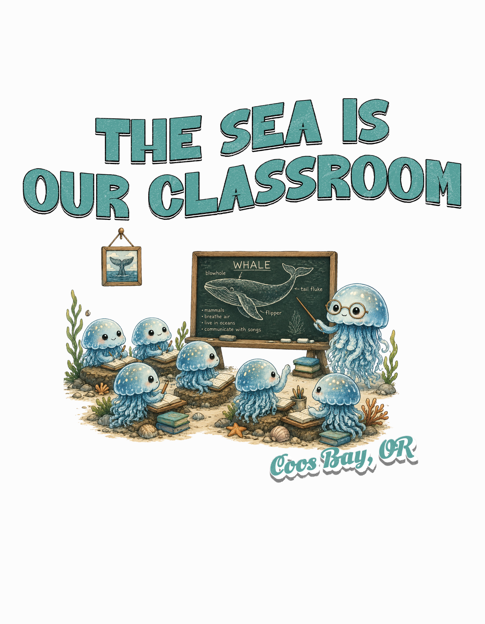 The Sea Is Our Classroom T-Shirt — Ocean Education Graphic Tee